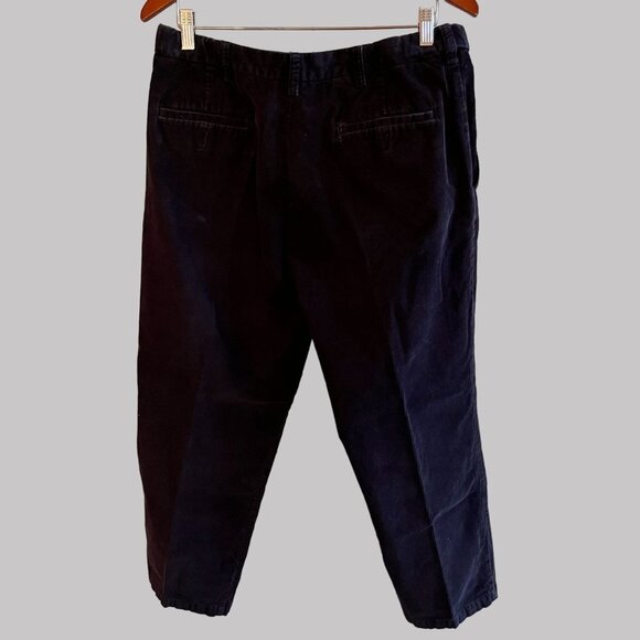 Vtg 90s Corduroy Pants Adult 36x29 Straight Fit 5-Pocket Stretch Pleated Mens - Picture 2 of 10